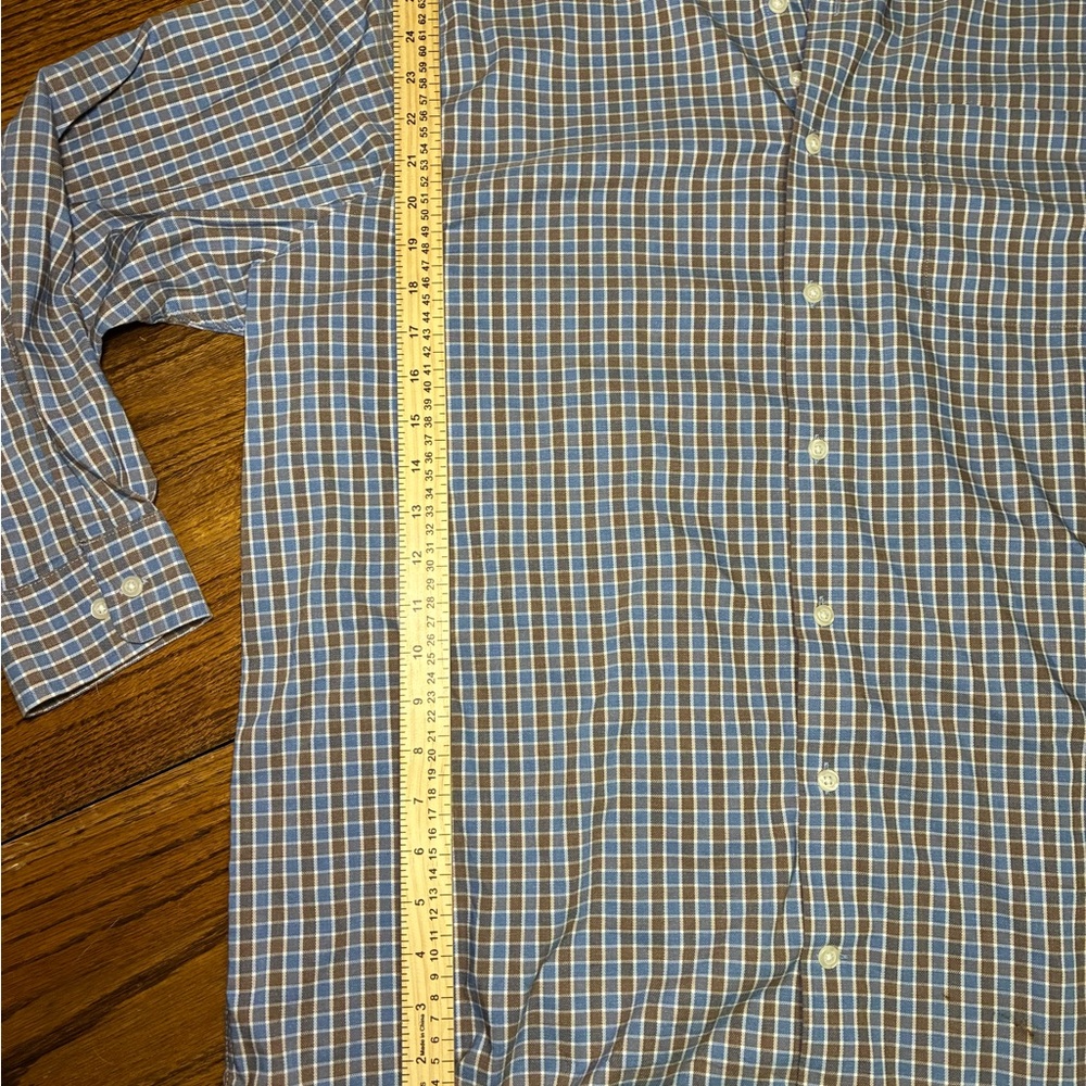 Lot of 2 johnnie-O Prep-Formance Gingham Button Down Shirts Mens XXL Purple Blue - Picture 8 of 11